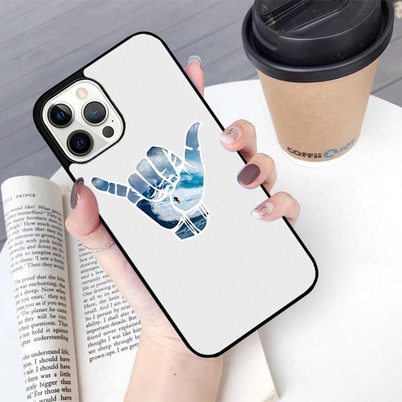 Surfer Surf Hang Loose Shaka Phone Case For iPhone 17 Air 13 12 14 15 16  Cover For Apple Pro Max Plus Coque