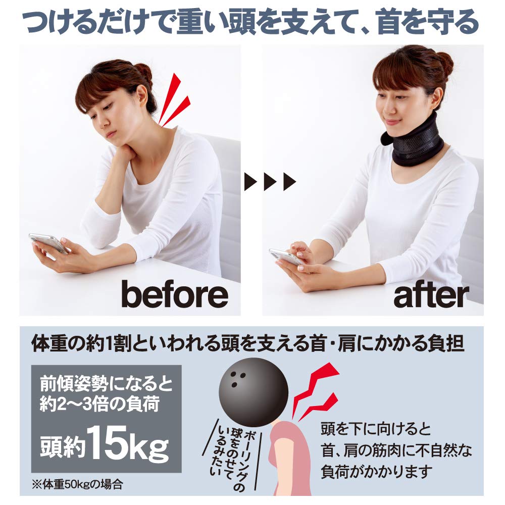 Alphax Halswirbelsäulen-Höhen-Halsanpassungs-Stütze, Korsett, Verstellbar, Ärztliche Stütze,