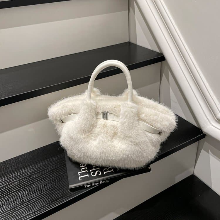 Новая женская плюшевая сумка-мессенджер