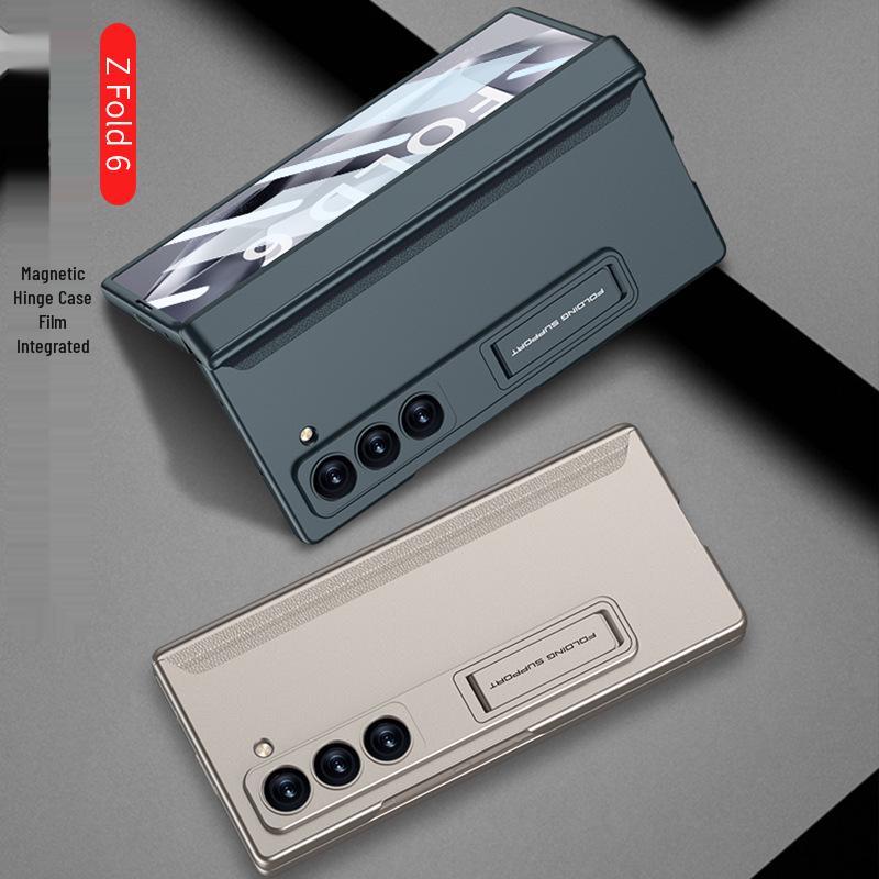 Samsung ZFold6 Magnetisches Scharnier Case: Vollständige Abdeckung, Integrierte Folie & Hartschalen-Halterung