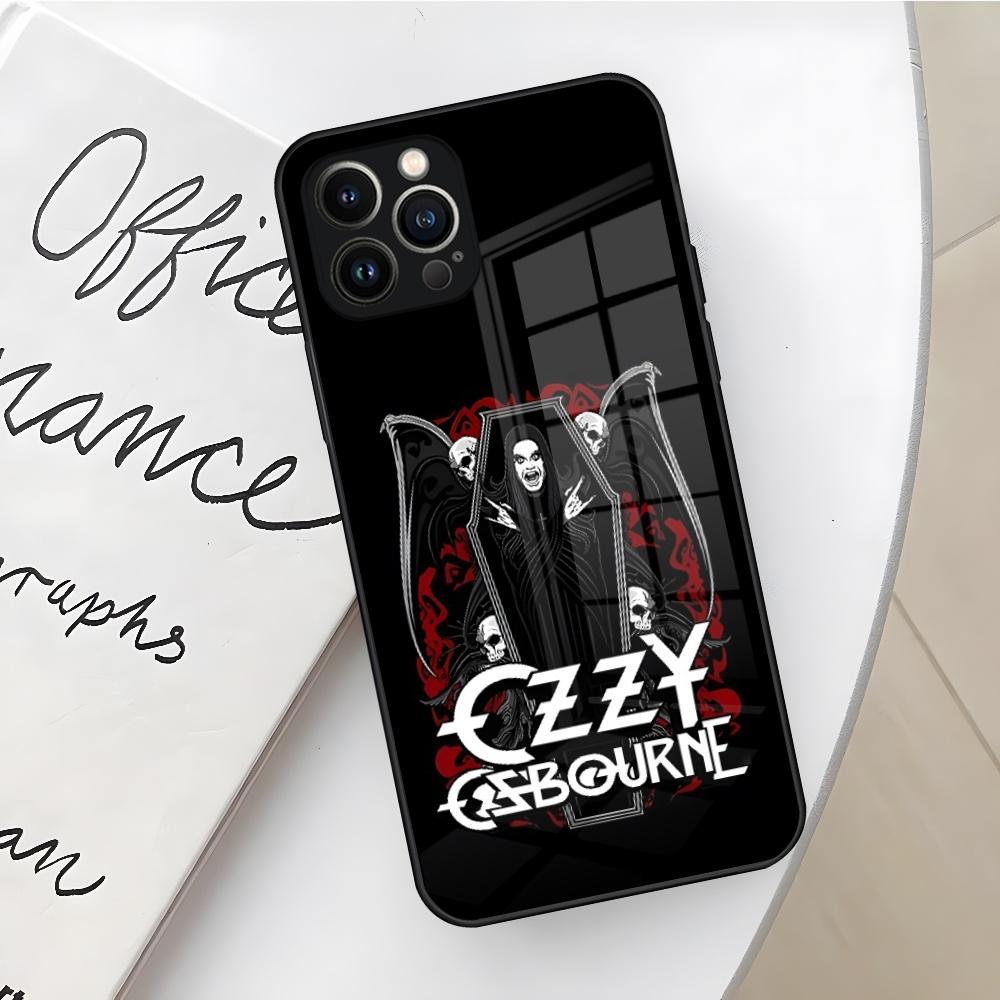 Rock Band O-Ozzy Osbourne Phone Case for Iphone 16 15 14 12 11 13 Pro Max Mini X Xr Xs Se 8 Puls Glass Cover