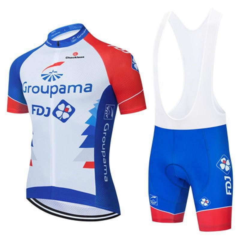 Mens Cycling Jersey Set Short Sleeve Breathable Road Bike Apparel Outdoor Sport Wear