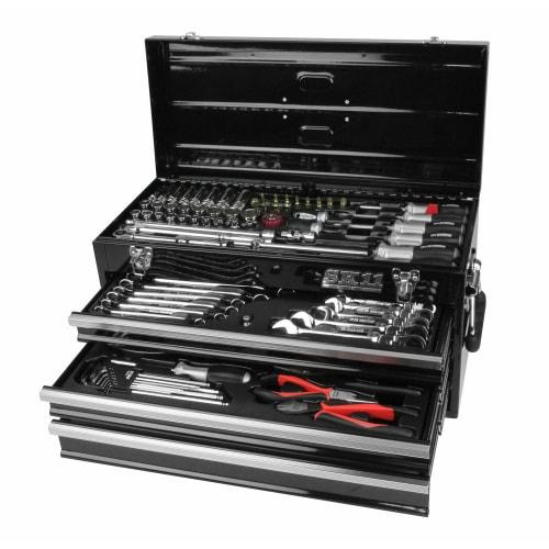 SK11 (SK11) 133-Piece Maintenance Tool Set, Black, for Various Maintenance Needs, SST-16133BK