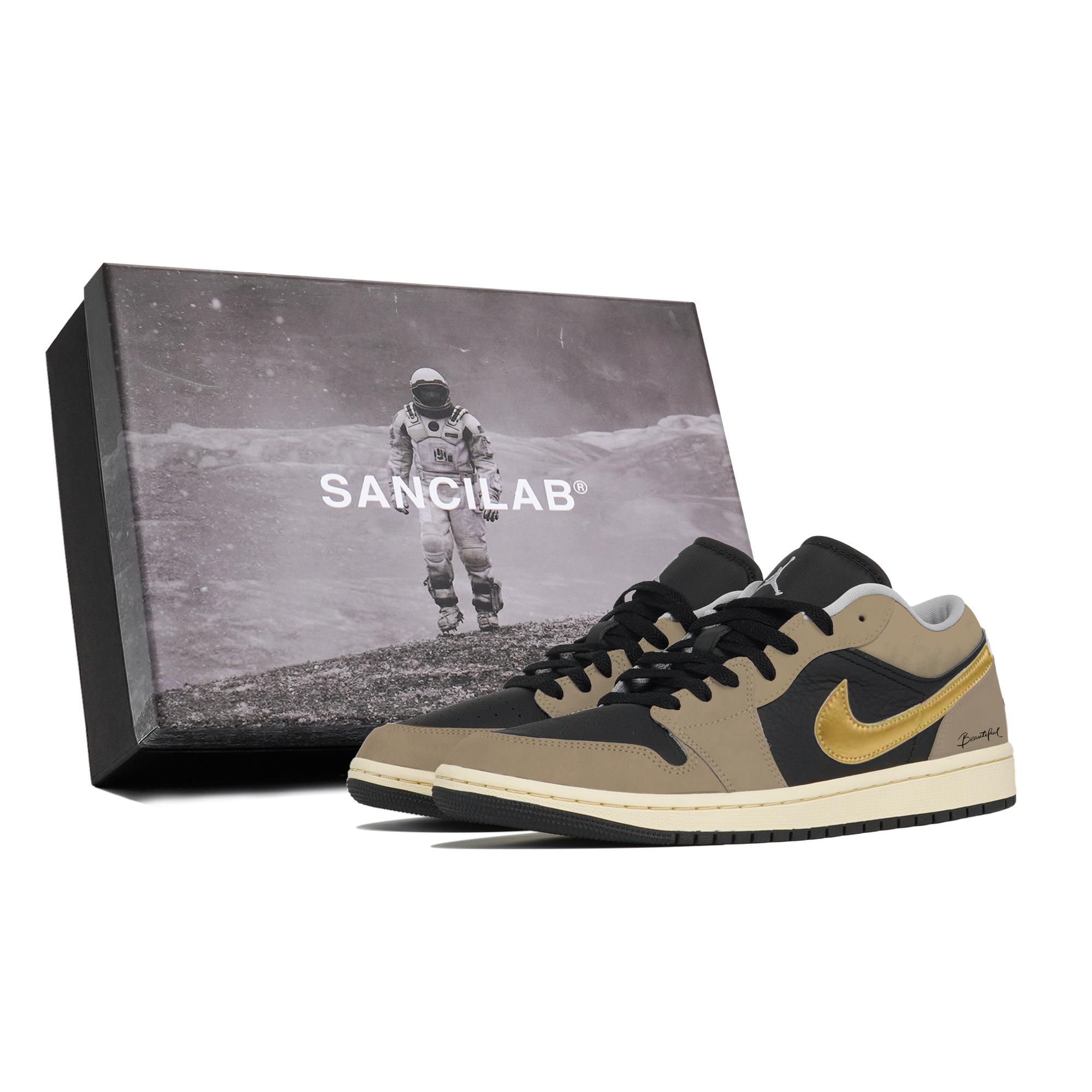 

Jordan Air Jordan 1 Horse Year CHY Industrial Manufacturing, Gilded Brown Island, Box Abrasion Resistant HQ2010-012(Team1007-S-BOX) 42