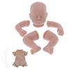 19 Inch Simulation Unpainted Reborn Doll Kit Silicone Unfinished Baby Doll Mold Parts Set