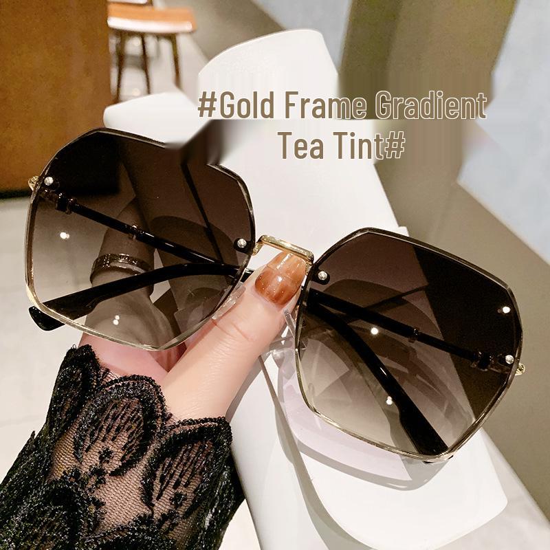 Dámské luxusní módní sluneční brýle - Letní UV ochrana, Zúžující design pro velkou tvář