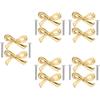 DOITOOL Decorative Bow Knobs for Dresser, Bow Shape Cabinet Knobs for Home Bedroom Kitchen Cabinets, Pack of 6