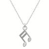 Women's Fashion Accessories Daily Music Note Necklace
