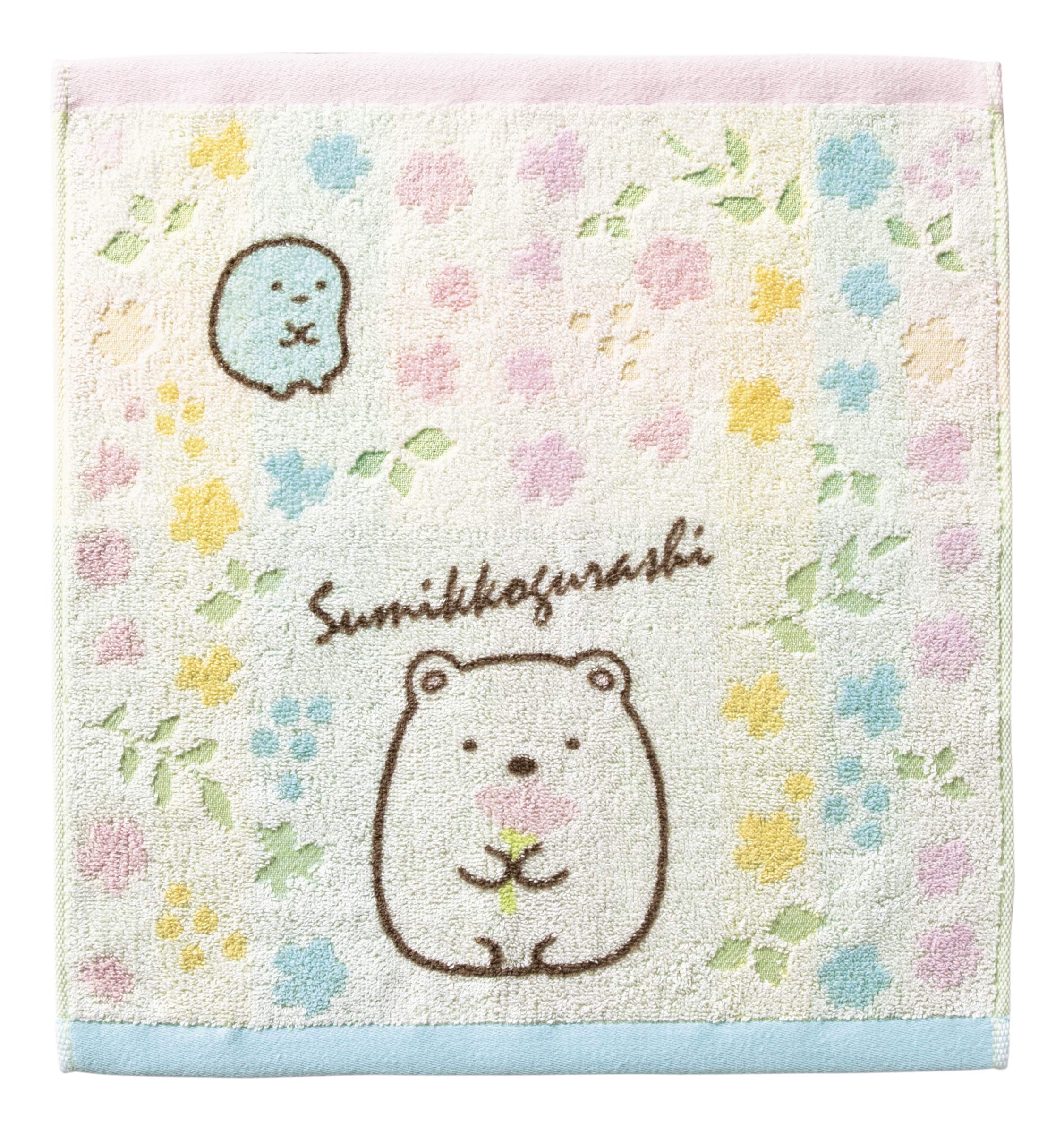 

Полотенце для рук Marushin Sumikkogurashi носовой платок с изображением персонажей из хлопка 3 размера цветочный уголок 6575006400