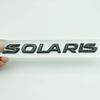 1PC 3D Metal SOLARIS Letters Logo Badge Sticker Car Rear Trunk Emblem Decal for All Cars