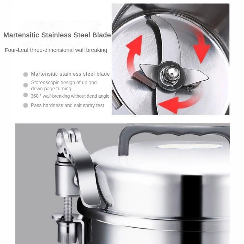 1400W Equipped with Buckle Compartment Cover Martensitic Blade Mixer Portable Multifunctional Crusher Household Stainless Steel Grinder
