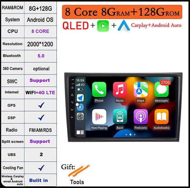 Navigation GPS HD Screen For Volvo XC90 2004 -2014 Android 14 WiFi Car Video Multimedia Player Bluetooth Head Unit
