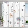 Watercolour Floral Shower Curtain Spring Sage Floral Botanical Curtain Polyester Fabric Shower Curtain Bathroom Decor with Hooks