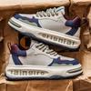 Fashion Mens Shoes 2025 Spring New Trend Platform Heightening Casual Board shoes Fashion Color Matching Leather Lace-up Casual Sneakers