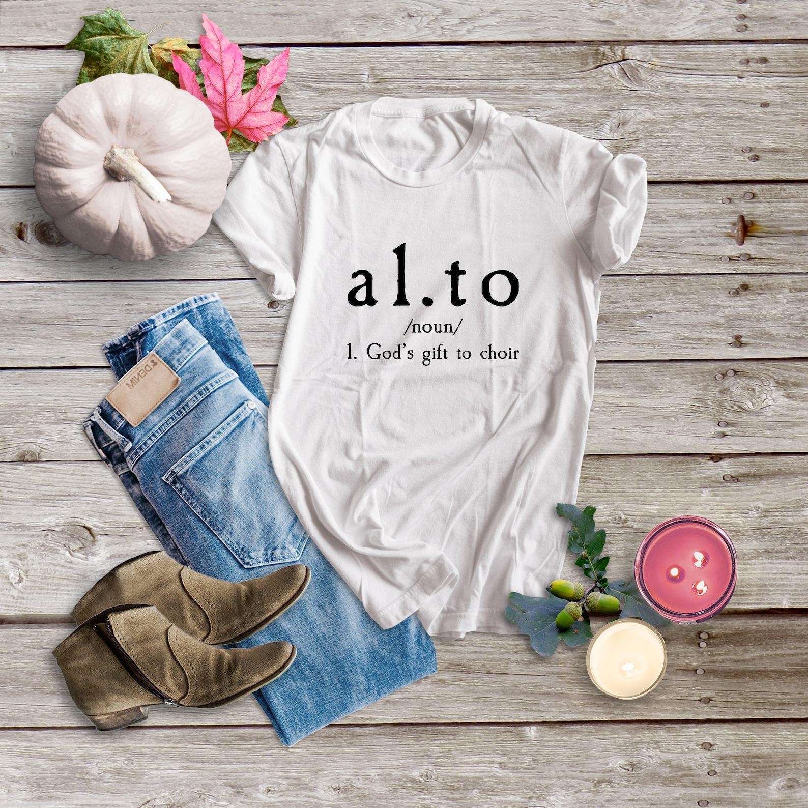 Funny Alto Shirt |School Choir Shirt |Church Choir |Show Choir Gift |Singing |Musical |Singing In The Choir |Short-Sleeve Unisex T-Shirt M