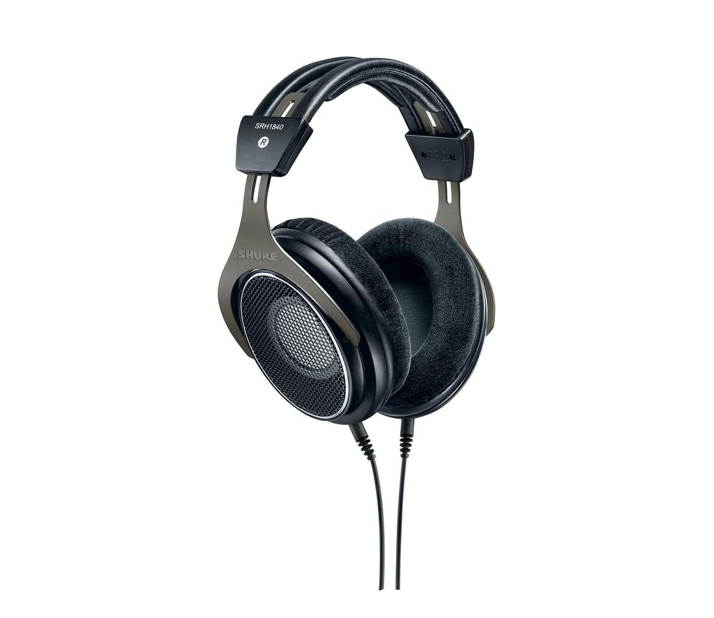 SHURE Professional Open Back HeadphonesSRH1840-BK Black Open Type Detachable Cable Studio [Manufacturer's Warranty 2 Years] Medium