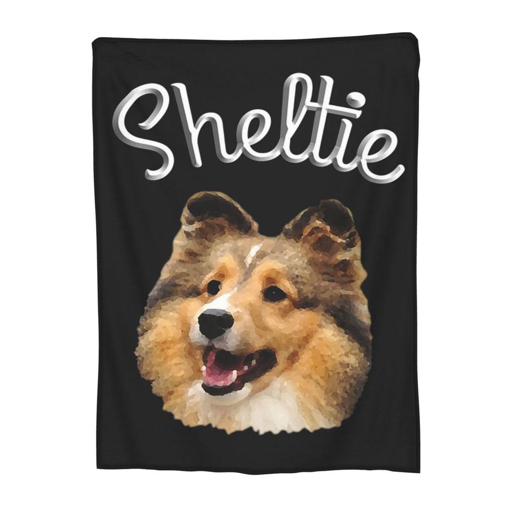 Sheltie Dog Blankets Flannel Sofa Throw Blanket Multifunction for Home Bedroom Travel Throws Bedspread Quilt