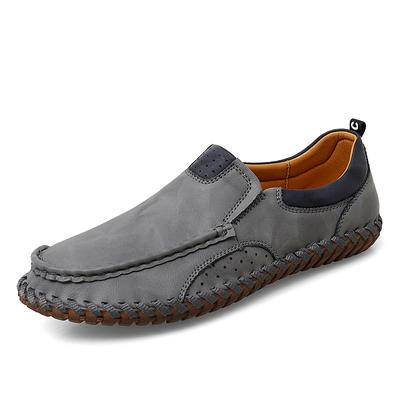 Men  Leather Shoes Handmade  Business Casual Shoes Classic Soft Leather Breathable Men Shoes Flat Comfortable Men Shoes