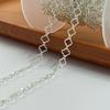 Vintage S925 Sterling Silver 5mm Clover Chain Permanent Jewelry Findings Anti Tarnish Processed Gold Filled Chain Bulk