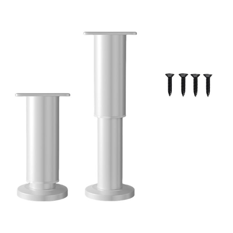 Packung mit 2 verstellbaren Stahlmöbelbeinen Sofabeine Couchbeine Stoßdämpfende Fußpolster für Schreibtische Sofas Regale & Kommoden