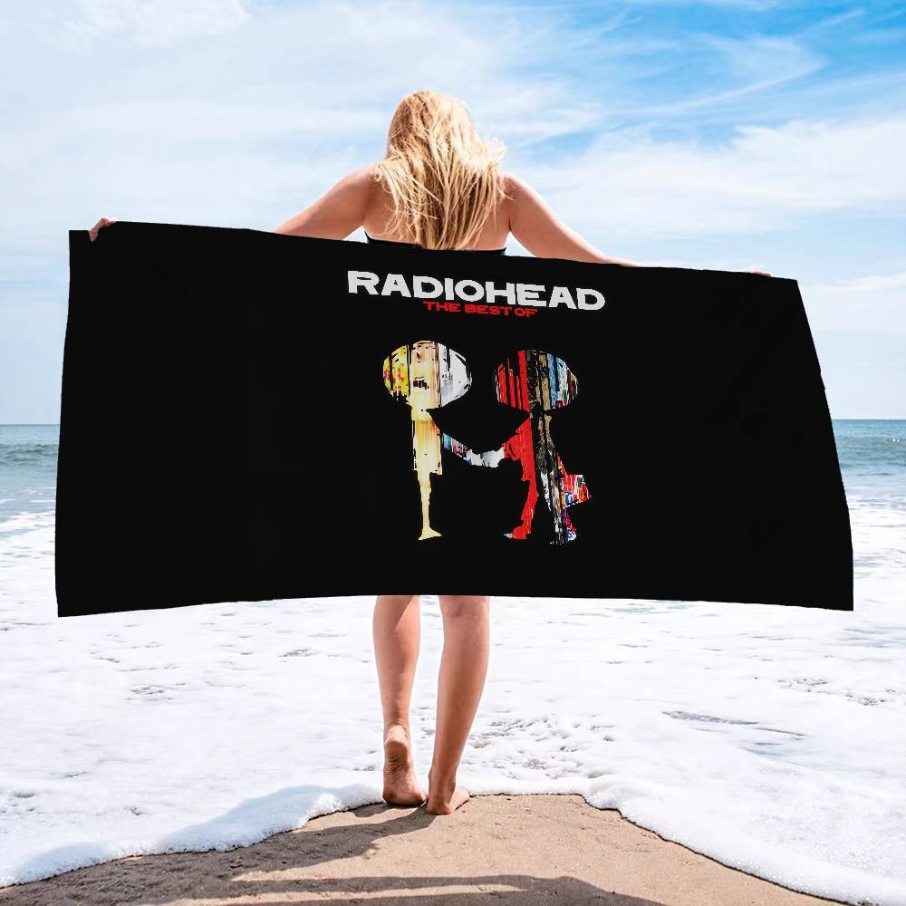 Band R-radioheadS Mikrofaserdecke Schnell trocknende Strandtücher Übergröße Druck Super saugfähige Pooltuchdecke