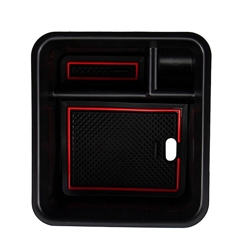 For VW Tcross T-Cross 2018 Center Console Organizer Tray Armrest Storage Box Organizer Interior Accessories