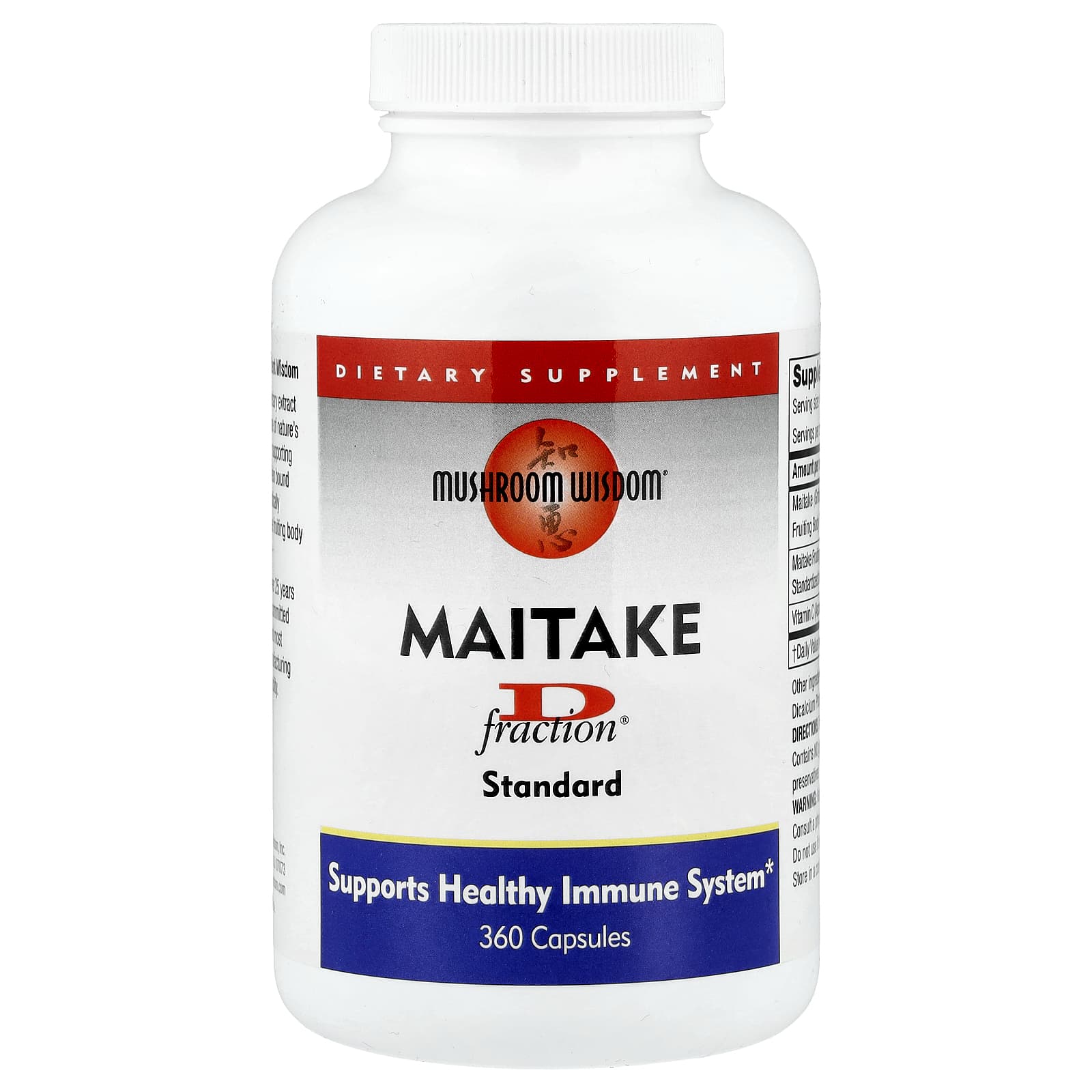 

Leaf Mushroom D-Fraction®, Standard, 360 Capsules