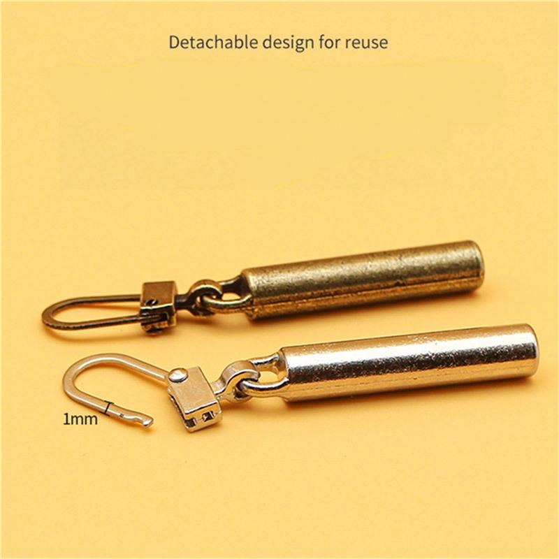5pcs Zipper Slider Puller Instant Zipper Repair Kit Replacement Broken Buckle Zipper Sliding Teeth Rescue DIY Sewing Zipper Head
