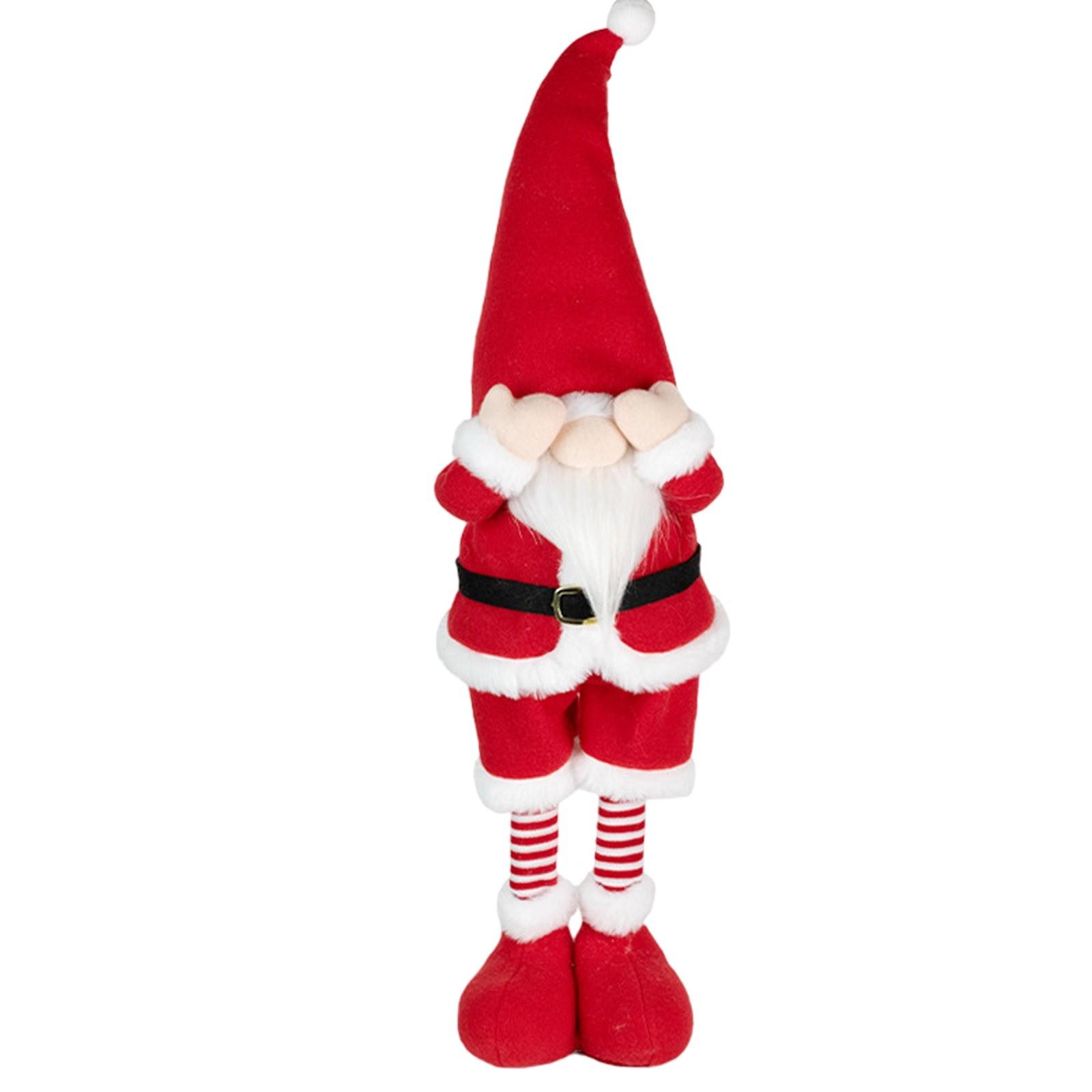 

Телескопическая кукла Рождественская кукла Украшения Мультяшный Вязаный Старик Снеговик Лось Декоративные Украшения One Size