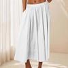 Women Casual Skirt Lightweight Elegant A-Line High Waist Summer Beach Vacation Skirts