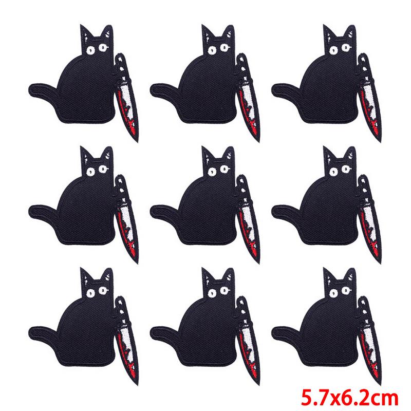 10 Pcs/lot Embroidery Patch Iron On Patches For Clothing Patches On Clothes Jackets Decor Applique Sew Supplies