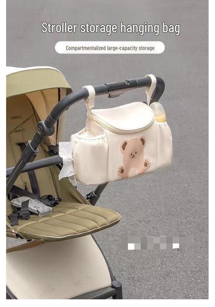Universal Multi-Functional Hanging Bag for Three-Wheeled Bikes and Strollers - Large Capacity Storage
