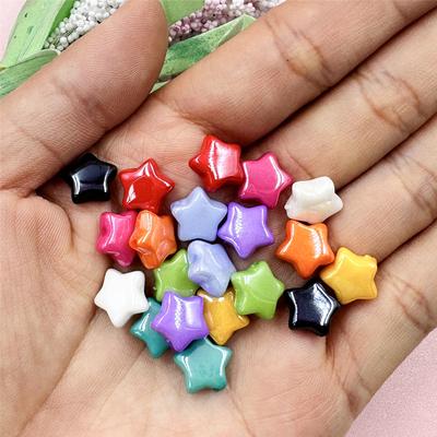 Perlenmaterial in Form kleiner Sterne zum Herstellen von Armbändern, Schlüsselanhängern, Halsketten, 20 Stück, modische DIY-Perlen, lose Perlen, Zubehör