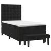 3138069 vidaXL Divan-lit Tapissier Avec Matelas Noir 100x200 Cm Velours