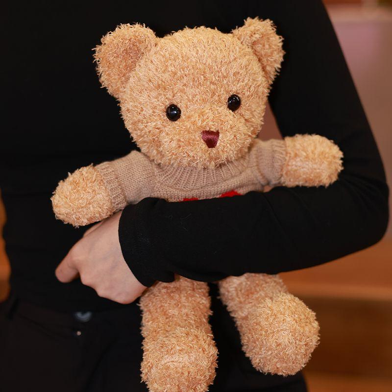 Bärenpuppe Hochwertiges Valentinstagsgeschenk für Freundin Freund Mädchen Geburtstagsgeschenk Puppe