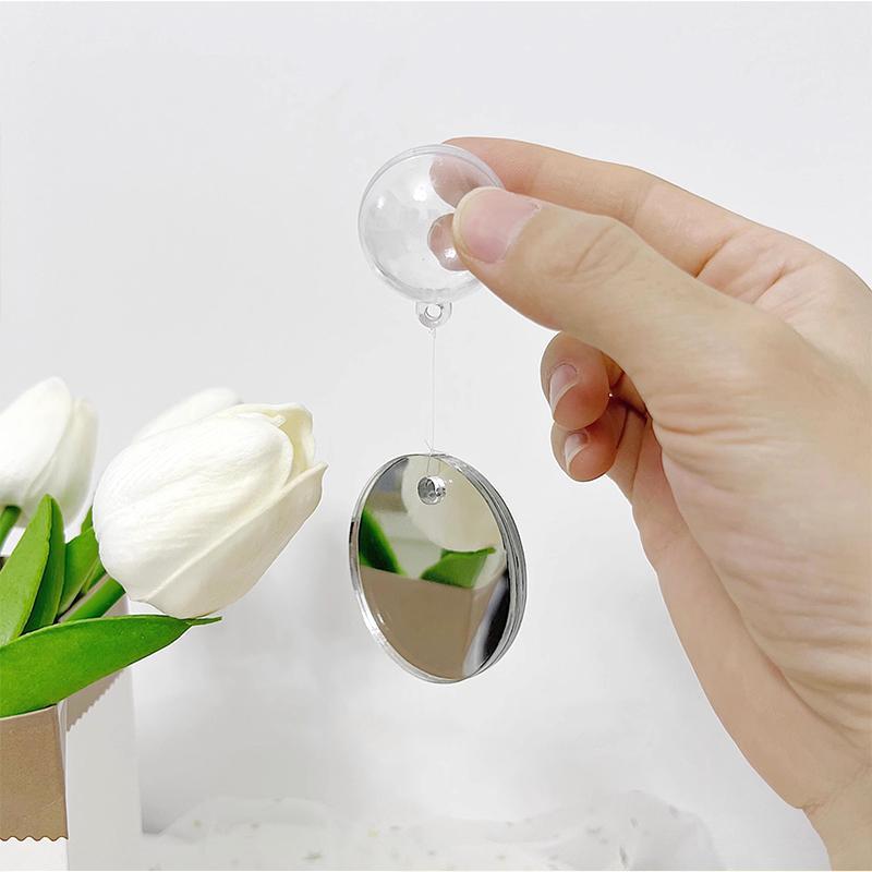 Aquarium Acrylic Betta Training Mirror Fish Tank Floating Mirror for Fish Betta Flowerhorn Cichlid Training Fish Tank Ornaments