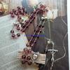 652F Vintage- Beads Jesus Christ Crucifix for Cross Rosary Pendant Necklace Alloy & Gllass Made- Charm Pendant for Wome