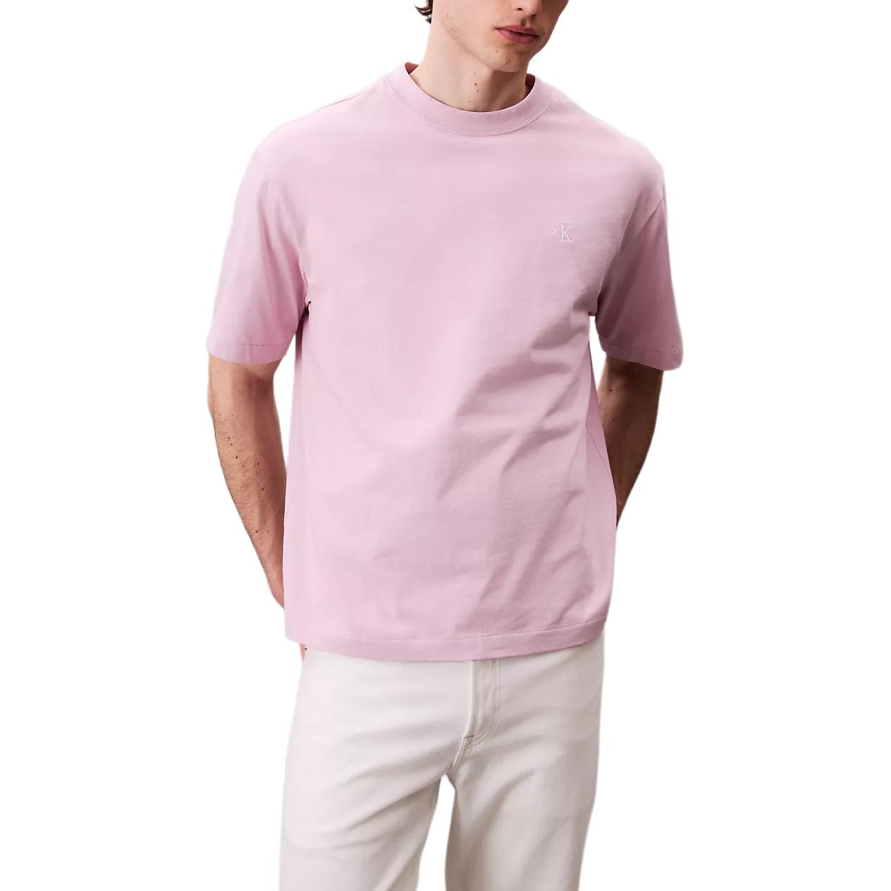Calvin Klein Minimalist Comfortable Versatile Logo Crew Neck Short Sleeve T-Shirt Men tops 40HM229-XFC M