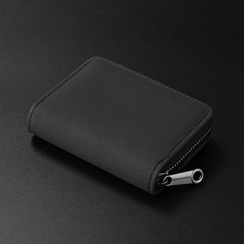 Portafoglio da uomo antifurto e portacarte ad alta capacità con più scomparti per carte, porta patente e portamonete.