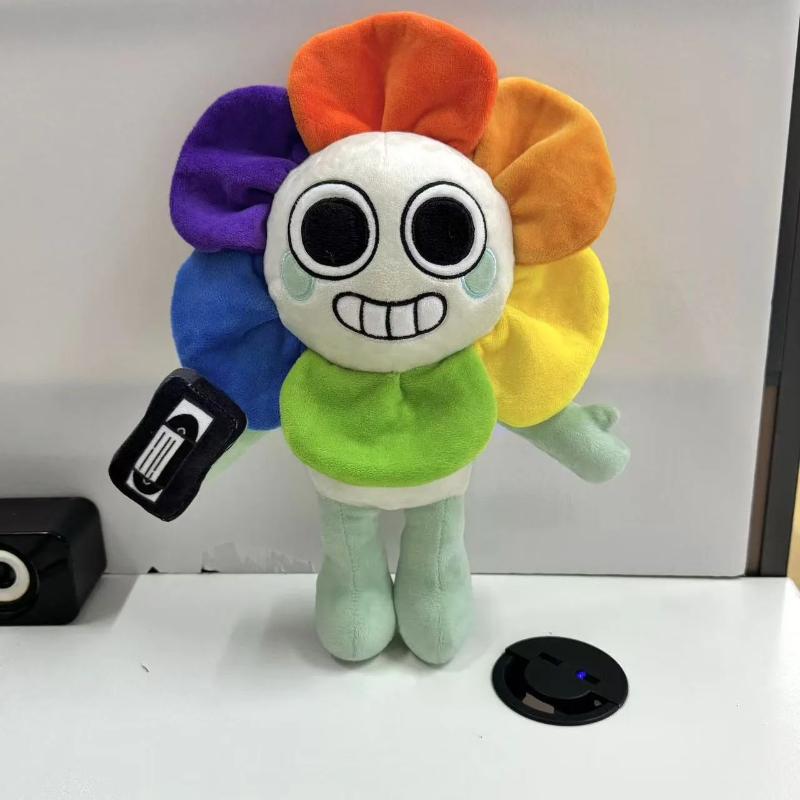 Nové magnetické plyšové panenky Dandy's World, postavičky s hlavou duhového květu/Gourdyho/TV, plyšové hračky, měkké herní předměty pro domácí dekoraci a dětské hraní