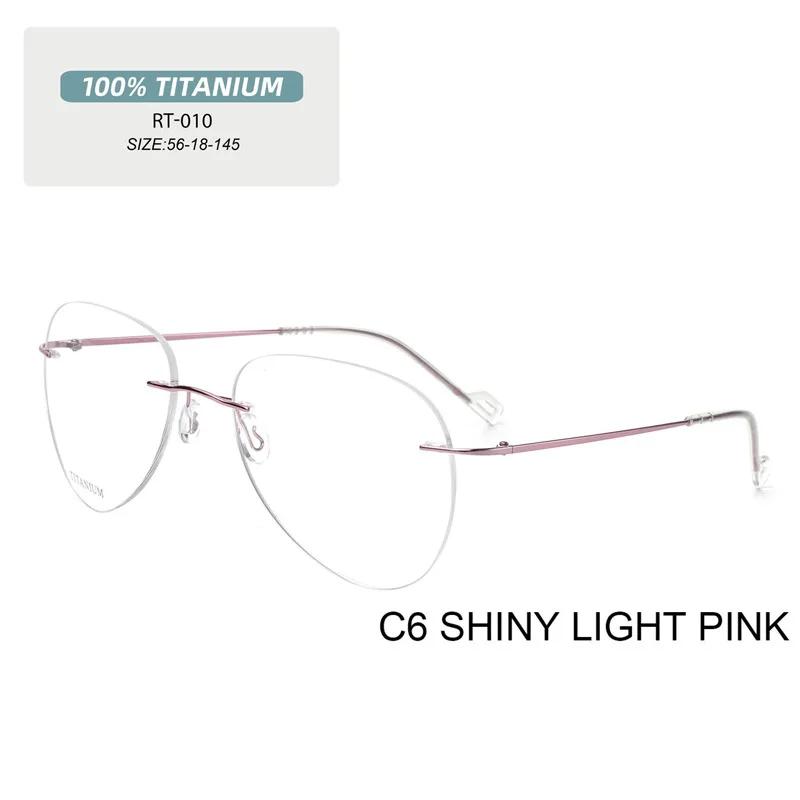

Graduated Glasses Blue Light Men Women Titanium Frames Oversized Prescription Glasses Custom Myopia Computer Eyeglasses Reading 0(NO BLUE LIGHT)