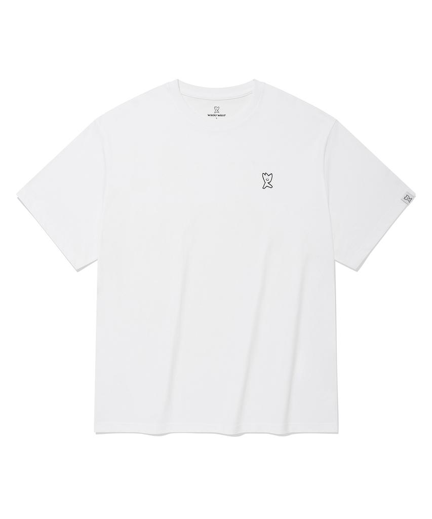WACKY WILLY [26Ss] 2-Pack Signature Short Sleeve T-Shirt Black/White