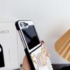 Luxusní Bear Bracket Pearl Bracelet Case pro Samsung Galaxy Z Flip 5 3 4 Zflip4 Z fold 5 Z fold 4 Z fold 3 Z flip 3 Z flip 4 Zadní kryt