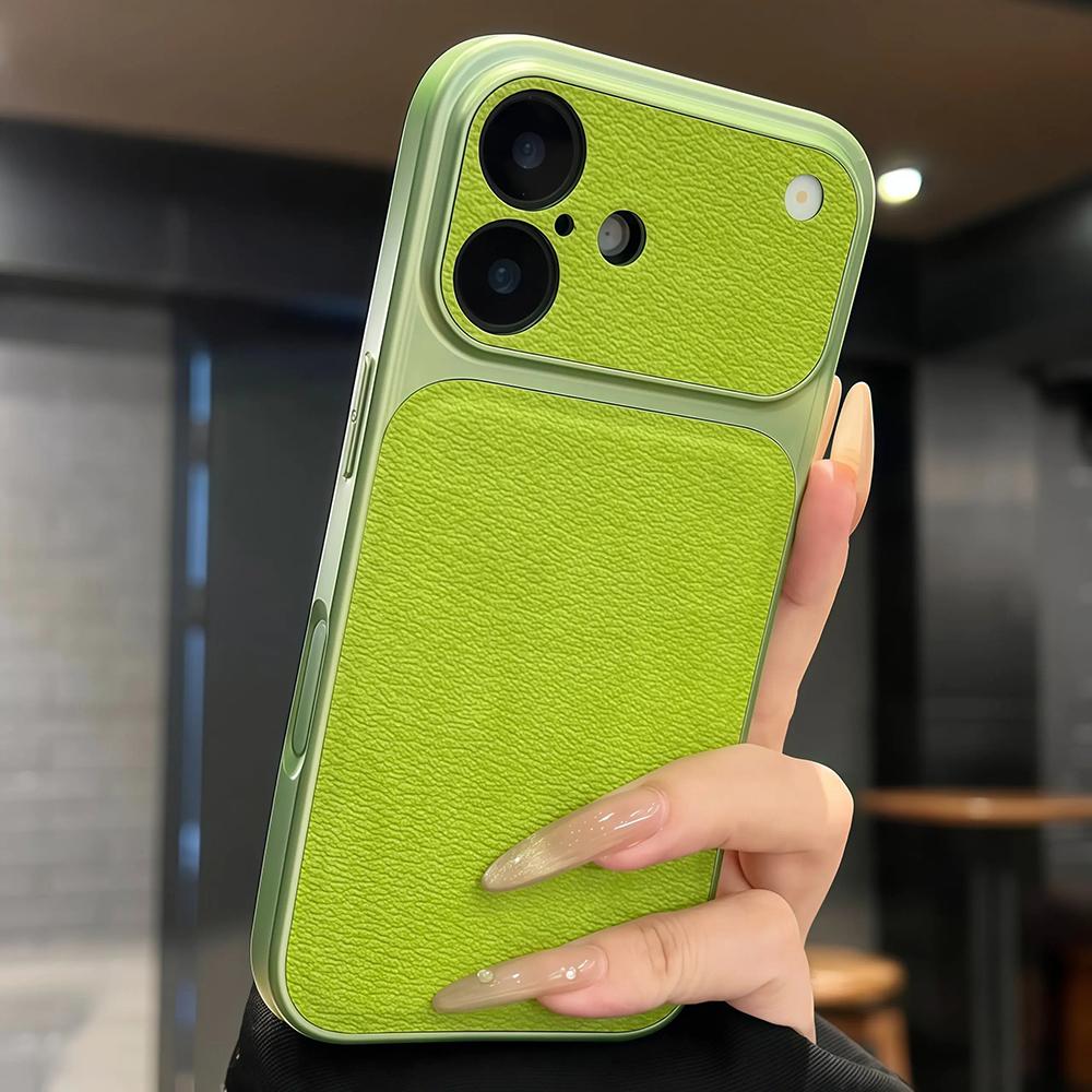 Luxury Leather Texture Phone Case For iPhone 17 16 15 14 13 Pro Max 17Pro Cases Shockproof Bumper Cover for iPhone17 Pro Max