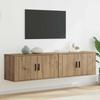 Wall Mounted TV Cabinet Set 2 pcs Artisan Oak 80 x 34.5 x 40 cm