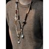 Wang Hedi Braided Rope Spoon Necklace 2024 - Unique Sweater Chain Design