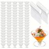 Value Pack 50pcs Disposable Short Stem Champagne Glass Restaurant Supplies