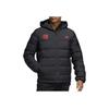 Adidas Casual Print Hooded Warm Windproof Down Jacket Men Outerwear Black EI9714