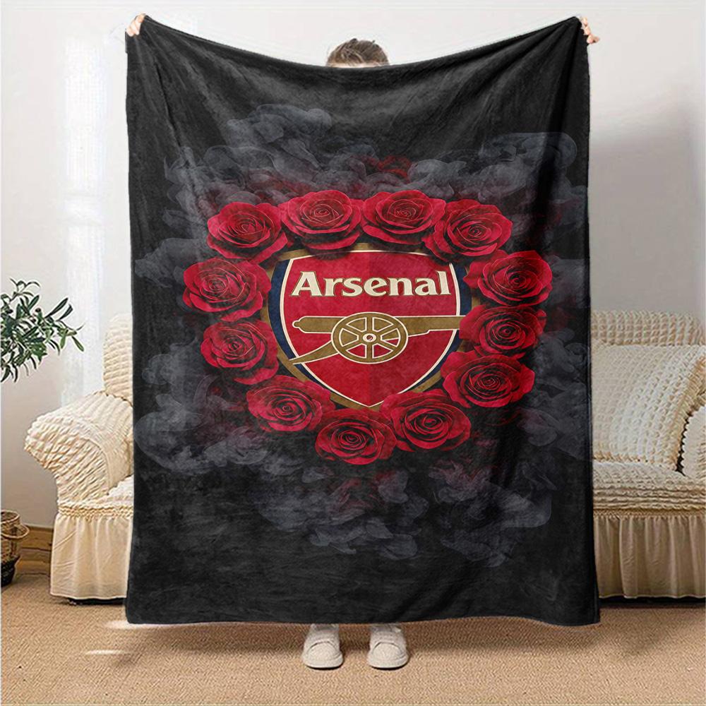 Arsenal Blanket Warmthful Decor Suitable for Sofa Bed Office All-Season Use Digital Print Gift for Travel Home Birthdays