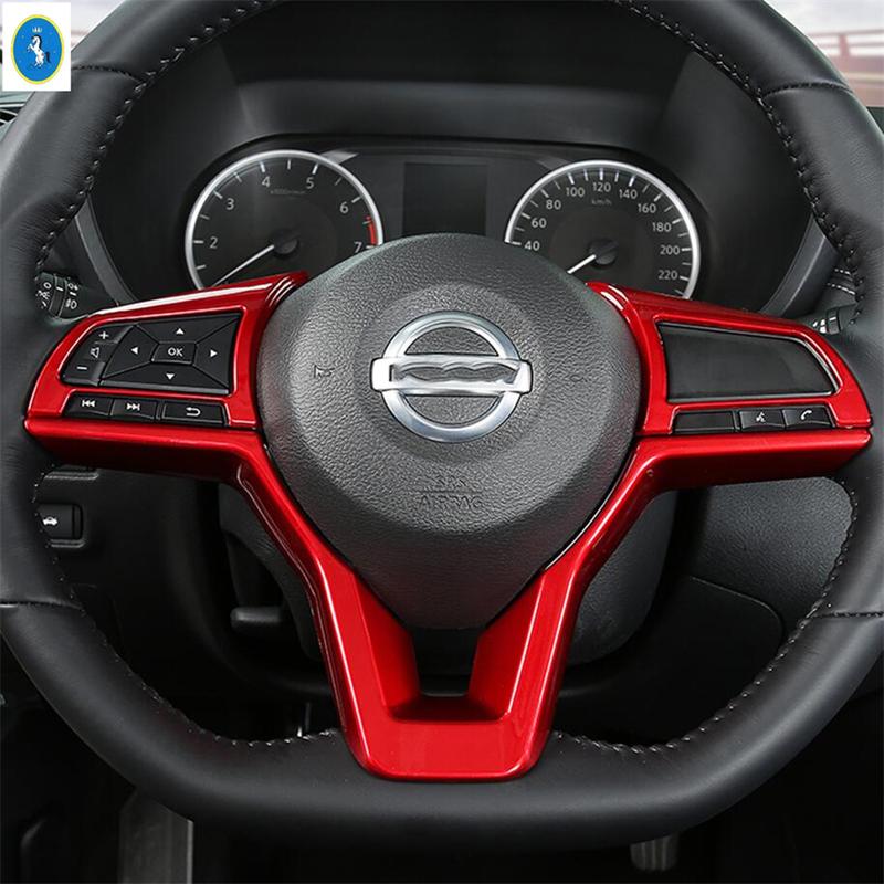 ABS Auto Steering Wheel Button Gear Shift Decoration Frame Cover Trim For Nissan Leaf 2018 -  Interior Refit Kit Accessories